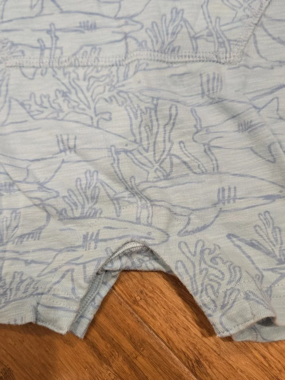 Gap Baby Toddler Blue Shark Shorts Romper